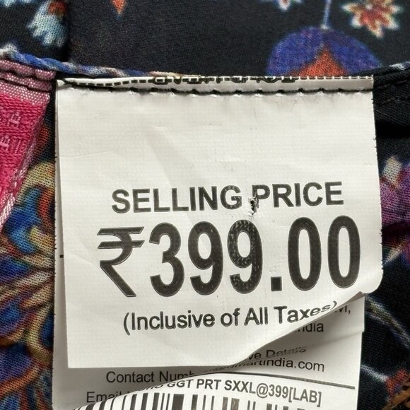 LABISA Women Tunic Top Long Ruffle Sleeves Embroidered Lined Sz L Black 5-7 - Picture 7 of 14